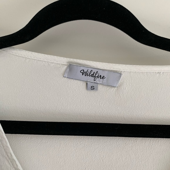 White balloon sleeve blouse - Picture 6 of 7